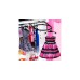 Mattel Barbie Fashionistas Kleiderschrank mit Puppe, Puppenmöbel