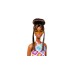 Mattel Barbie Fashionistas-Puppe mit Dutt und gehäkeltem Kleid