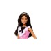 Mattel Barbie Fashionistas-Puppe mit schwarzem Haar und Karokleid