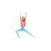 Mattel Barbie Made to Move mit pinken Sportoberteil und blauer Yogahose, Puppe