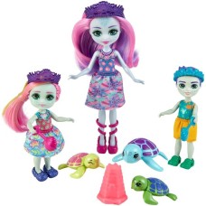 Mattel Enchantimals New Family Turtle Pack, Puppe