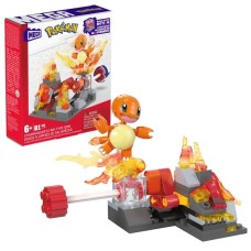 Mattel MEGA Pokémon Glumandas feurige Drehung, Konstruktionsspielzeug