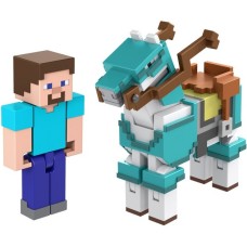 Mattel Minecraft Armored Horse and Steve, Spielfigur