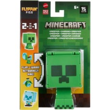 Mattel Minecraft Flippin' Figure Creeper + Charged Creeper, Spielfigur