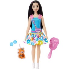 Mattel My First Barbie Renee mit Fuchs (schwarzeHaare), Puppe