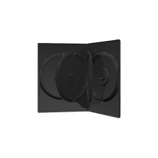 MediaRange 4er-DVD-Box black (50 Stück), Schutzhülle(schwarz, Bulk)