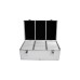 MediaRange CD/DVD Koffer 500-fach(silber, Retail)