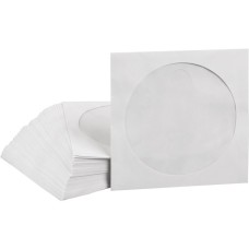 MediaRange CD/DVD Papierhüllen, Schutzhülle(100 Stück, Bulk)