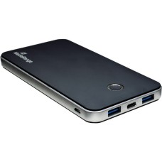 MediaRangePowerbank 10.000 mAh(schwarz/silber, Power Delivery Schnellladetechnologie)