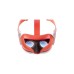 Meta Quest 3 Headset-Einlage und Headset-Riemen (Blood Orange)(orange)