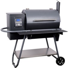 Moesta Sheriff Pelletgrill, inkl. Frontablage PaperPlank black und Haken(schwarz)