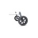 Moesta Sheriff Pelletgrill, inkl. Frontablage PaperPlank black und Haken(schwarz)