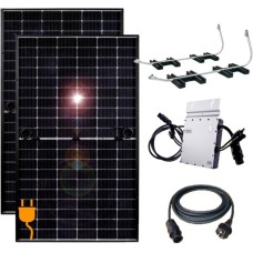 MyVoltaics Balkonkraftwerk MyCarport - doppelte Power, 800 Watt(0% MWST, 2x 400W, für Carport / Garage mit ebener Fläche)