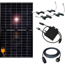 MyVoltaics Balkonkraftwerk MyCarport - einfach, 400 Watt(0% MWST, 1x 400W, für Carport / Garage mit ebener Fläche)