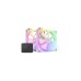 NZXT F140 RGB Core Twin Pack 140x140x26, Gehäuselüfter(weiß, 2er Pack, inkl. RGB-Controller)