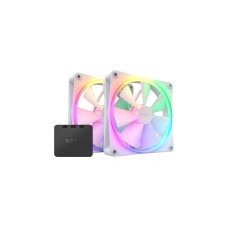 NZXT F140 RGB DUO Twin 140x140x25, Gehäuselüfter(weiß, 2er Pack, inkl. RGB-Controller)