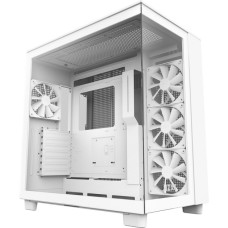 NZXT H9 Flow All White, Tower-Gehäuse(weiß, Tempered Glass)