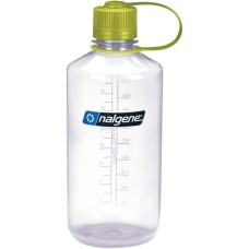 Nalgene Trinkflasche "Narrow Mouth Sustain" 1 Liter, 32oz(transparent, Enghalsflasche)