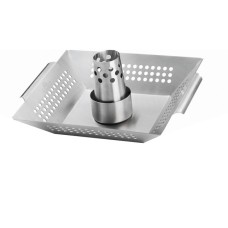 Napoleon Edelstahl Geflügelhalter & Gemüsekorb, Grillkorb(silber)