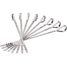 Napoleon Edelstahl Schaschlik-Spieße Set, 8 Stück, Grillspieß(silber)