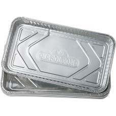 Napoleon Fettauffangschalen, groß 36cm x 19,7cm, Tropfschale(silber, 5 Stück)