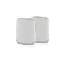 Netgear Orbi WiFi6 Tri-Band Mesh System 2er Set, Mesh Router(weiß)