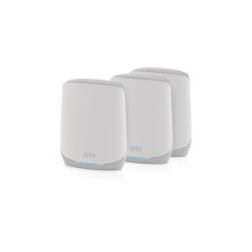 Netgear Orbi WiFi6 Tri-Band Mesh System 3er Set, Mesh Router(weiß)