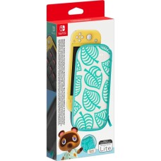 Nintendo Switch Lite -Tasche & -Schutzfolie(weiß/grün, Animal Crossing: New Horizons-Edition)