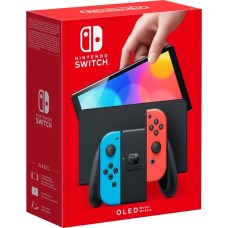 Nintendo Switch (OLED-Modell), Spielkonsole(neon-rot/neon-blau)