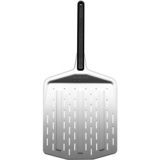 Ooni Premium Pizzaheber 14", perforiertes Aluminium, Grillbesteck(silber/schwarz, für Pizzen bis ca. Ø 36cm)