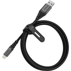 Lightning Stecker(schwarz, 1 Meter, gesleevt)