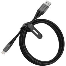 Lightning Stecker(schwarz, 2 Meter, gesleevt)