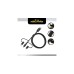 Micro-USB + USB-C + Lightning Stecker(schwarz, 1 Meter)