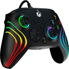 PDP Wired Controller - Afterglow Wave, Gamepad(schwarz, für Xbox Series X|S, Xbox One, PC)