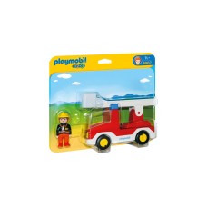 PLAYMOBIL 6967 1.2.3 Feuerwehrleiterfahrzeug, Konstruktionsspielzeug
