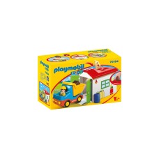 PLAYMOBIL 70184 1.2.3 LKW mit Sortiergarage, Konstruktionsspielzeug
