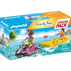 PLAYMOBIL 70906 Family Fun Starter Pack Wasserscooter mit Bananenboot, Konstruktionsspielzeug