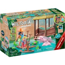 PLAYMOBIL 71143 Wiltopia - Paddeltour mit den Flussdelfinen, Konstruktionsspielzeug