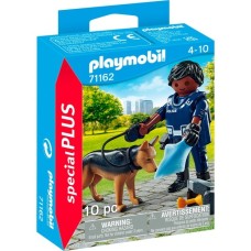 PLAYMOBIL 71162 specialPLUS Polizist mit Spürhund, Konstruktionsspielzeug