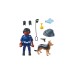 PLAYMOBIL 71162 specialPLUS Polizist mit Spürhund, Konstruktionsspielzeug