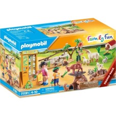 PLAYMOBIL 71191 Family Fun Streichelzoo, Konstruktionsspielzeug