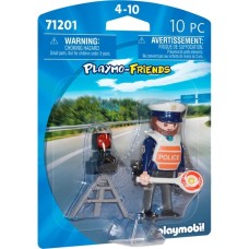 PLAYMOBIL 71201 PLAYMO-Friends Verkehrspolizist, Konstruktionsspielzeug