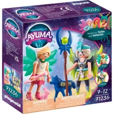 PLAYMOBIL 71236 Ayuma - Crystal- und Moon Fairy mit Seelentieren, Konstruktionsspielzeug