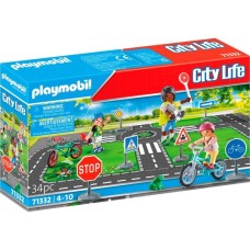 PLAYMOBIL 71332 City Life Fahrradparcours, Konstruktionsspielzeug