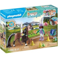 PLAYMOBIL 71355 Horses of Waterfall Zoe & Blaze mit Turnierparcours, Konstruktionsspielzeug