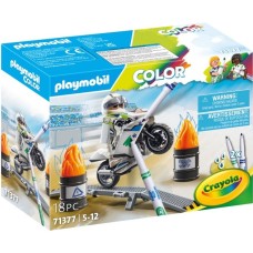 PLAYMOBIL 71377 Color Motocross Motorrad, Konstruktionsspielzeug