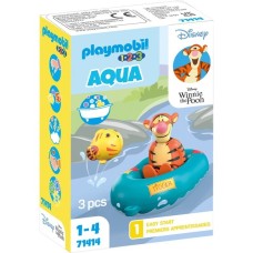PLAYMOBIL 71414 1.2.3 & Disney: Tiggers Schlauchbootfahrt, Konstruktionsspielzeug