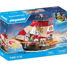 PLAYMOBIL 71418 Pirates Kleines Piratenschiff, Konstruktionsspielzeug