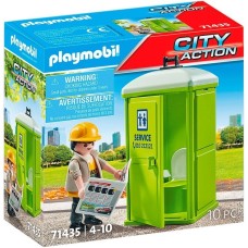 PLAYMOBIL 71435 City Action Mobile Toilette, Konstruktionsspielzeug