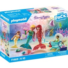 PLAYMOBIL 71469 Princess Magic Starter Pack Liebevolle Meerjungfrauenfamilie, Konstruktionsspielzeug